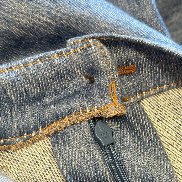 GIULIVA- Cotton/Linen Denim A-Line Skirt- Made in Italy 🇮🇹 - Picture 10 of 10